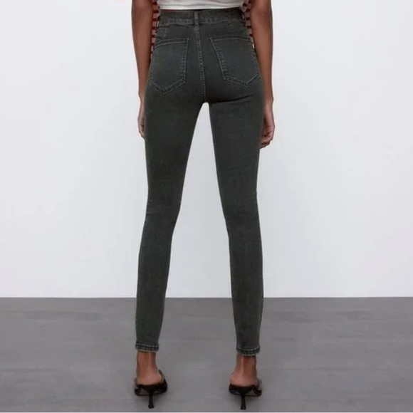 Zara Anthracite Grey Elastic Jeggings - Picture 2 of 10